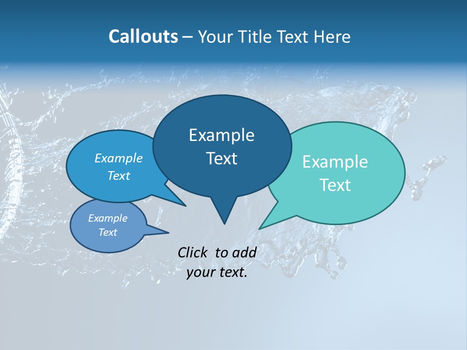 Thirsty Sparks Isolated PowerPoint Template
