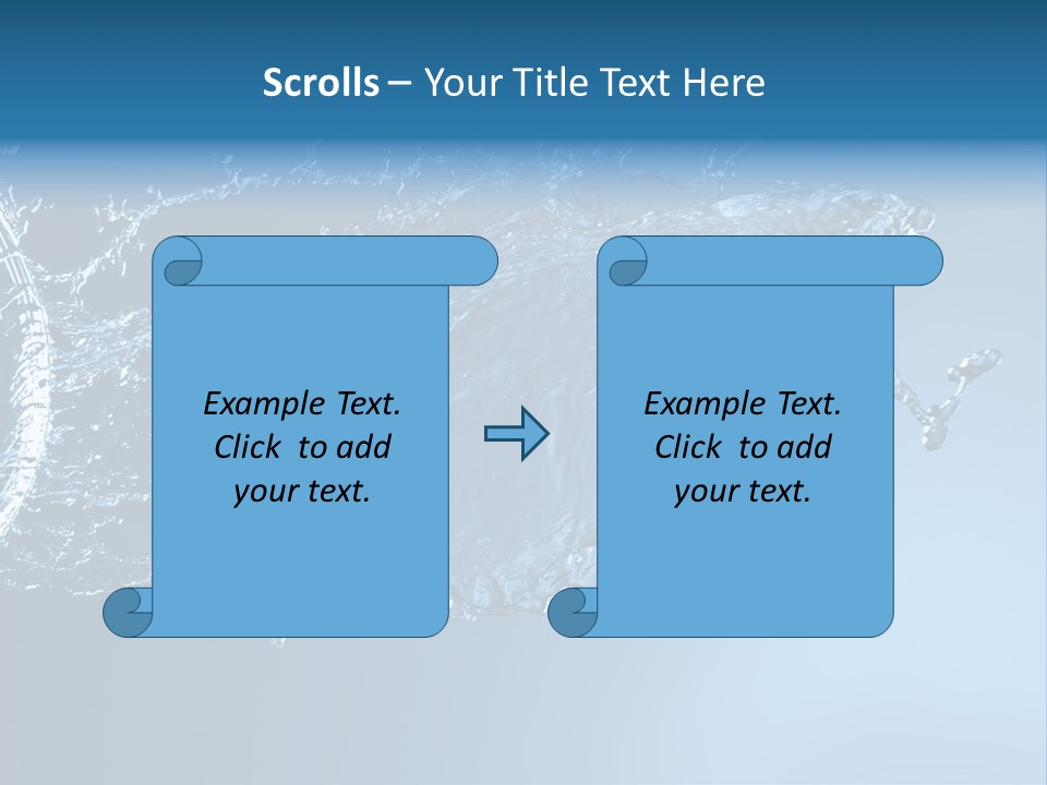 Thirsty Sparks Isolated PowerPoint Template