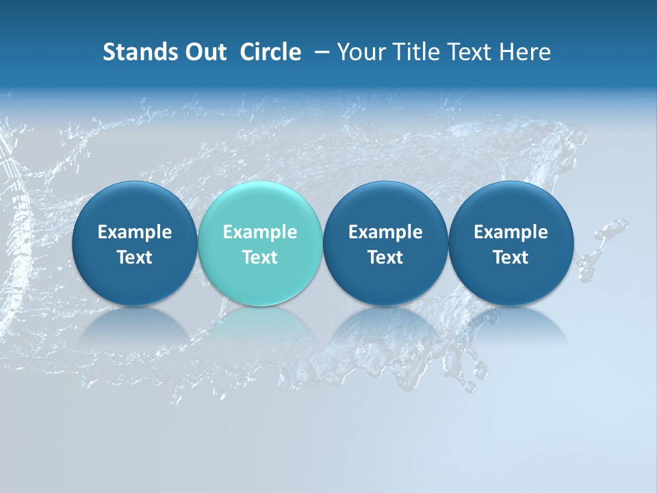 Thirsty Sparks Isolated PowerPoint Template