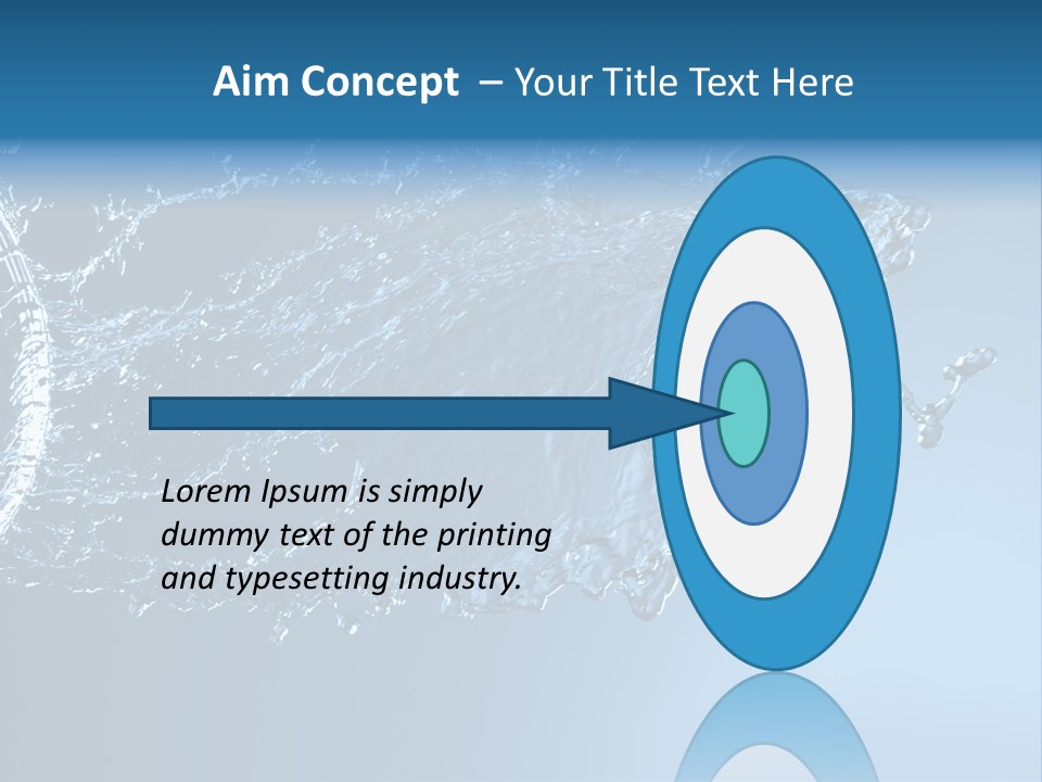 Thirsty Sparks Isolated PowerPoint Template