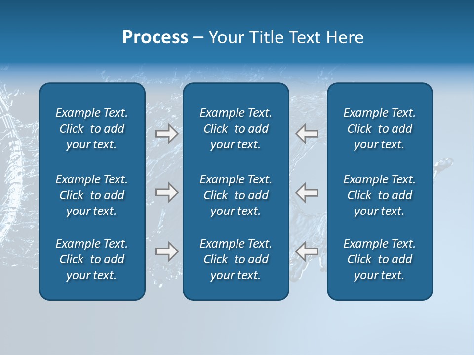 Thirsty Sparks Isolated PowerPoint Template