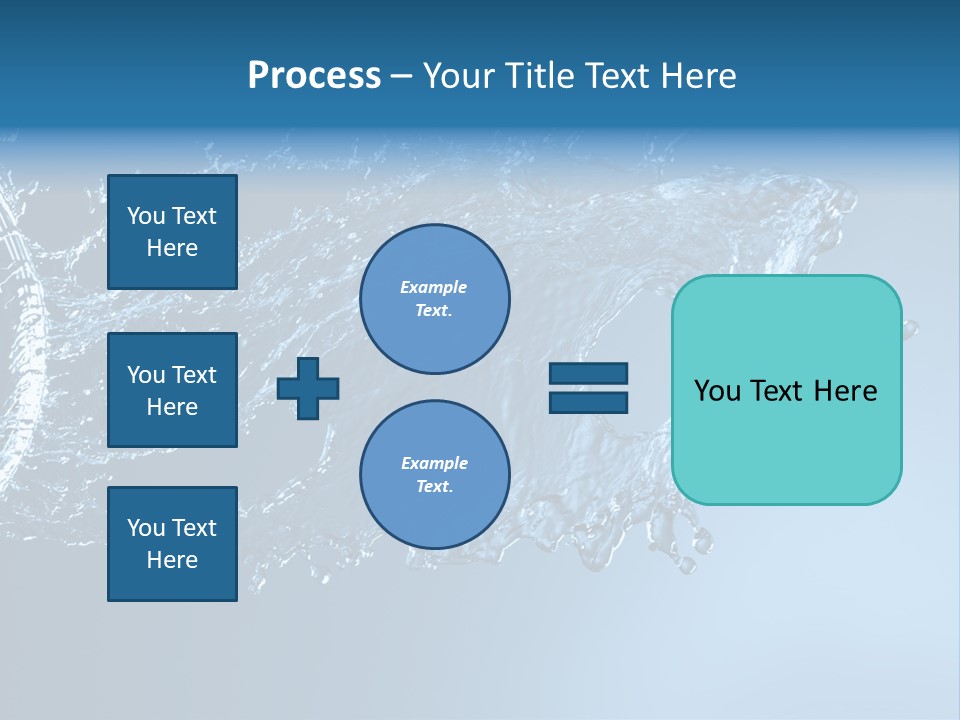 Thirsty Sparks Isolated PowerPoint Template