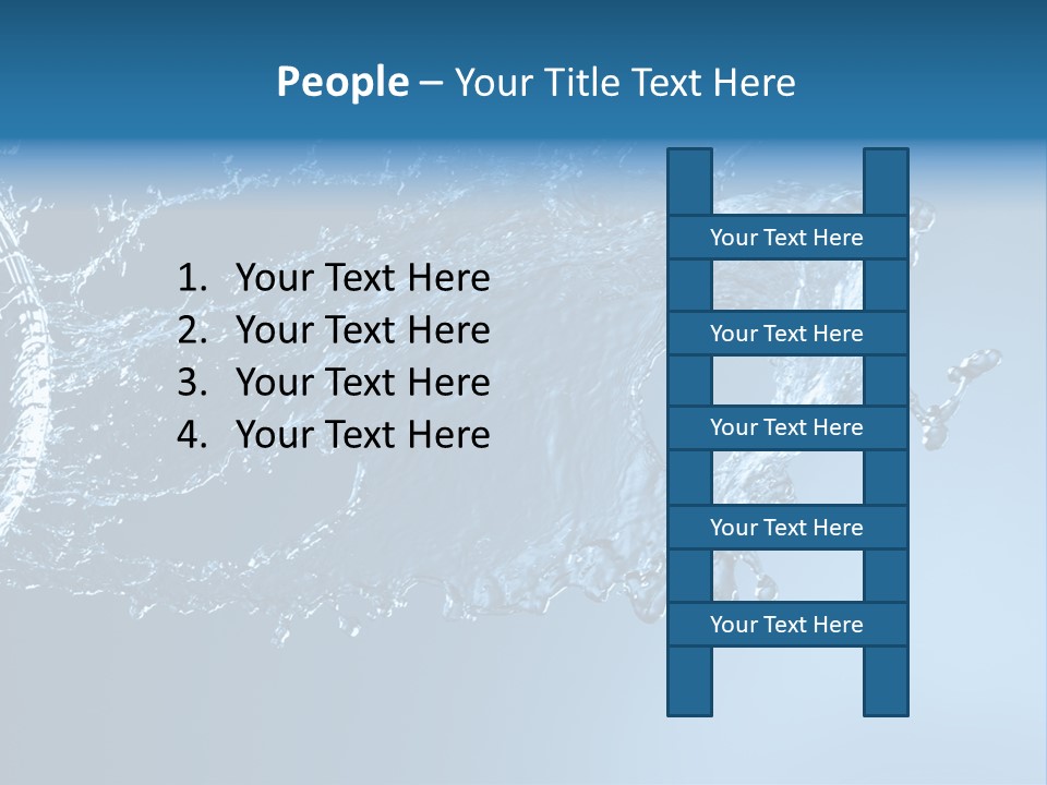 Thirsty Sparks Isolated PowerPoint Template