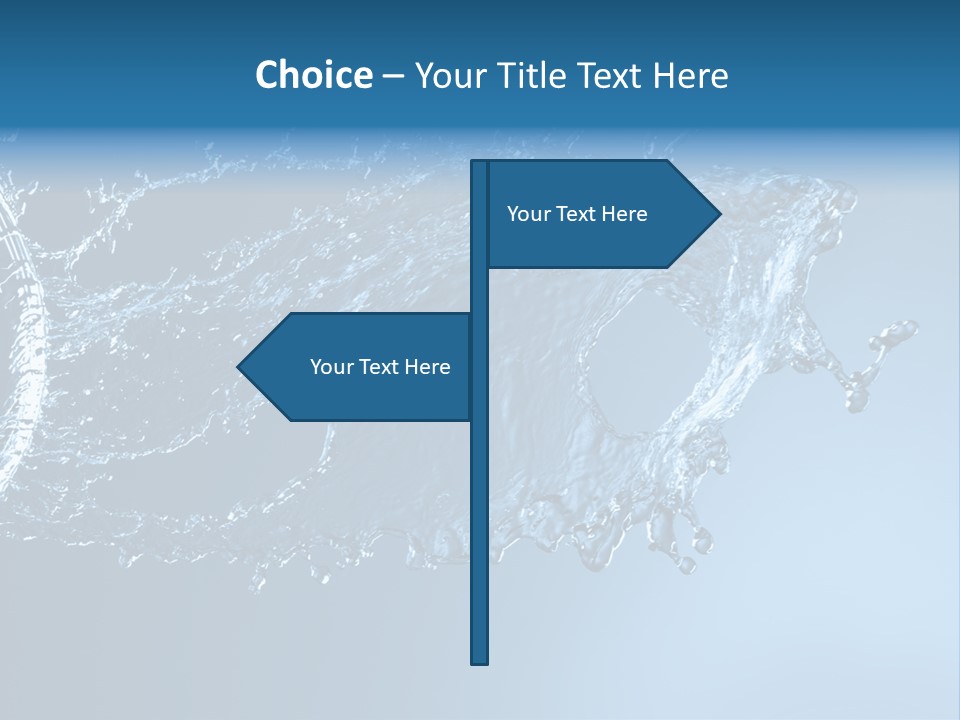 Thirsty Sparks Isolated PowerPoint Template