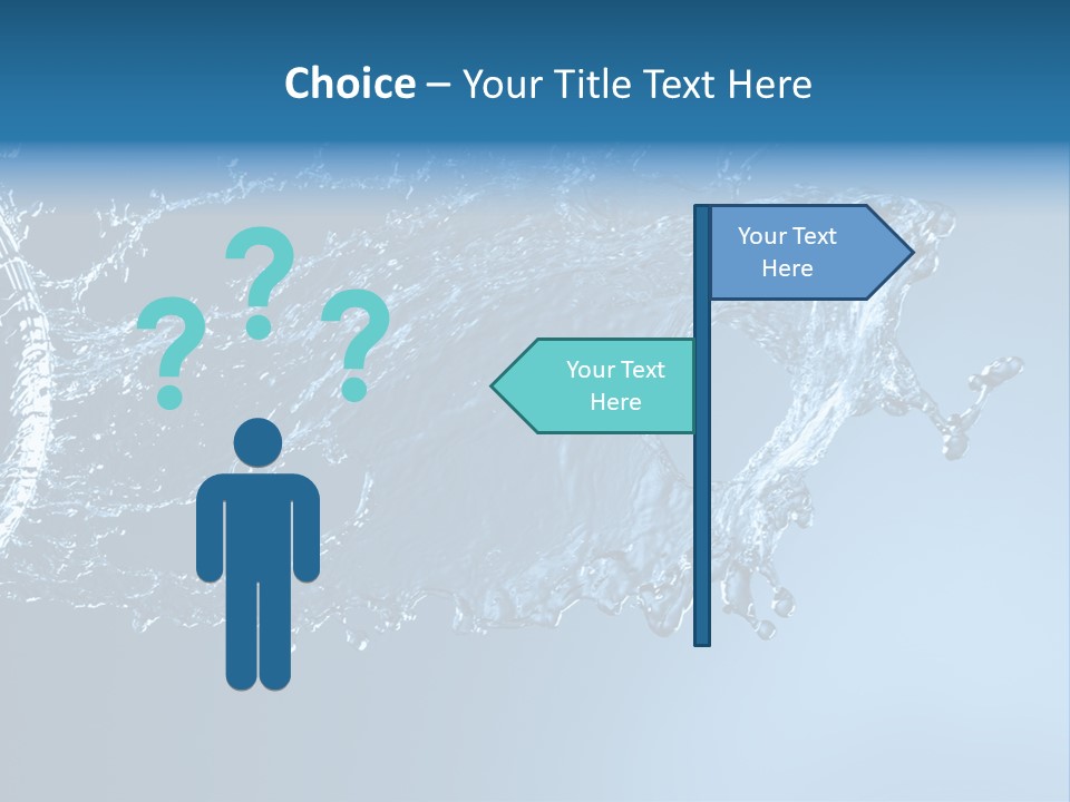 Thirsty Sparks Isolated PowerPoint Template