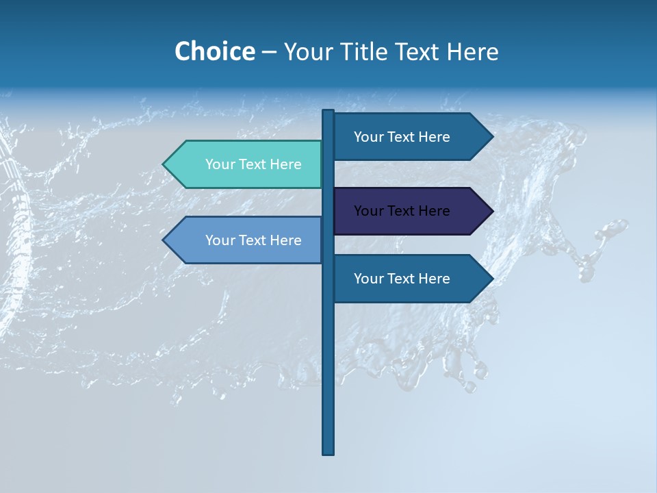 Thirsty Sparks Isolated PowerPoint Template