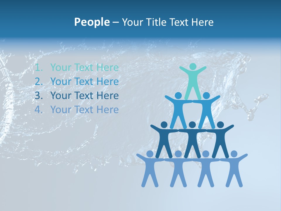 Thirsty Sparks Isolated PowerPoint Template