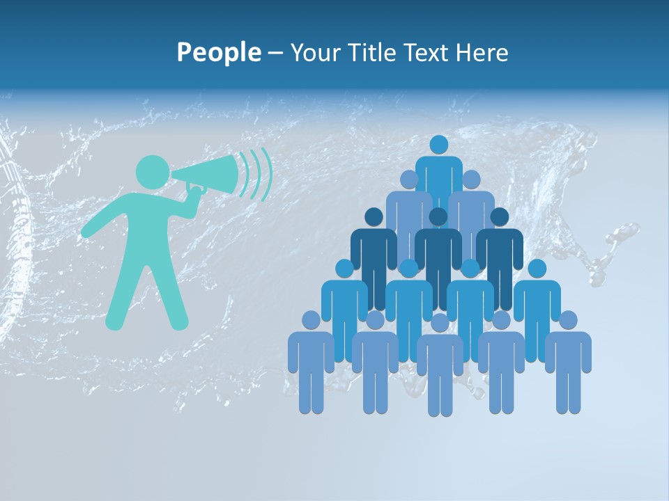 Thirsty Sparks Isolated PowerPoint Template