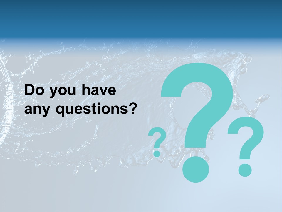 Thirsty Sparks Isolated PowerPoint Template