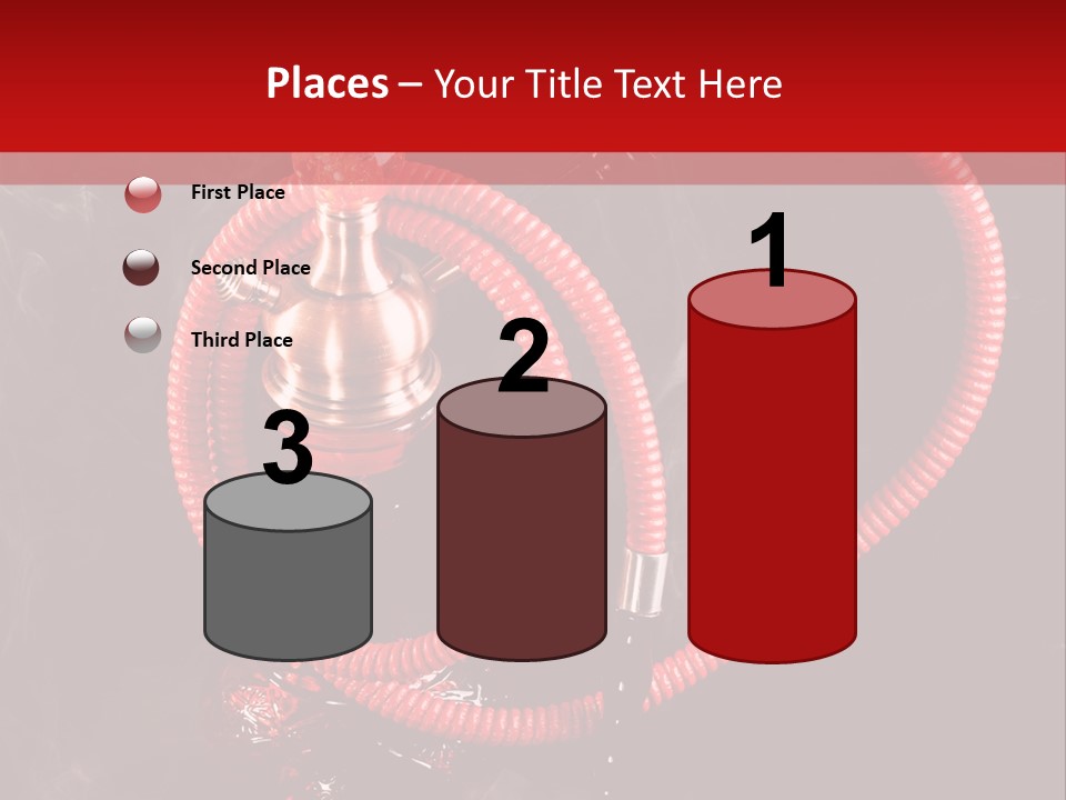 Hookah Black Background PowerPoint Template