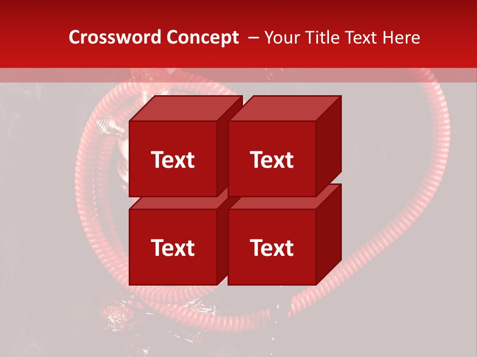 Hookah Black Background PowerPoint Template