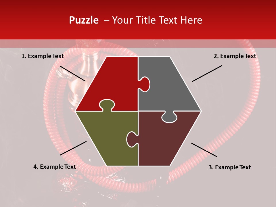 Hookah Black Background PowerPoint Template