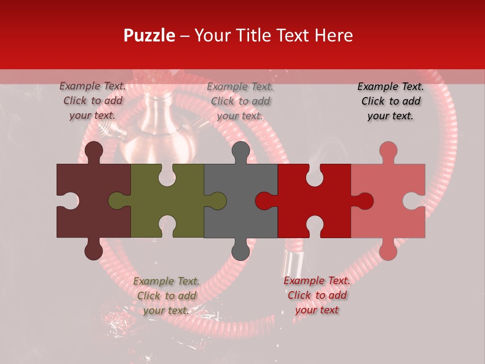 Hookah Black Background PowerPoint Template