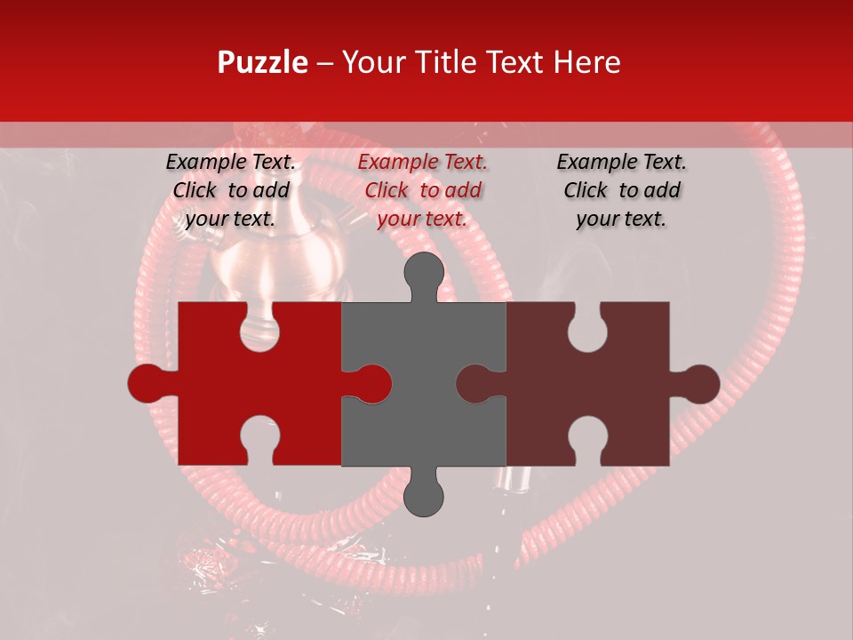 Hookah Black Background PowerPoint Template