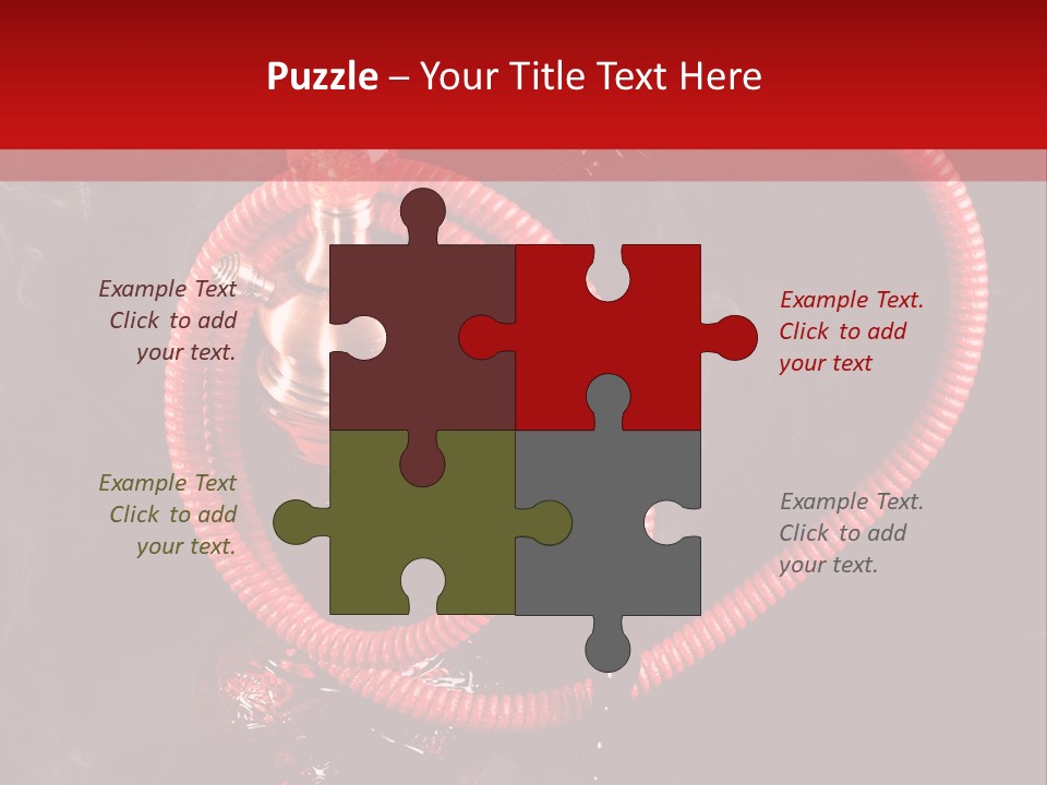 Hookah Black Background PowerPoint Template