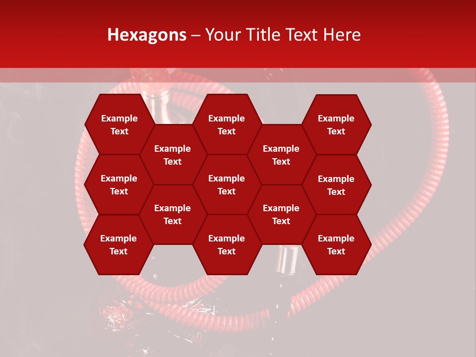 Hookah Black Background PowerPoint Template