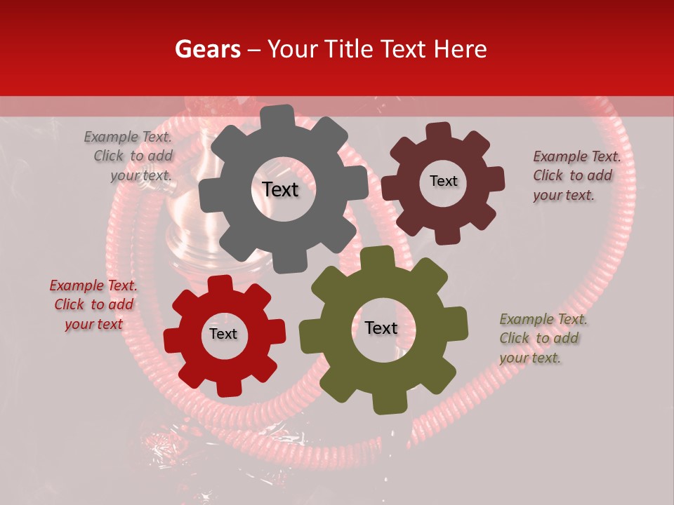 Hookah Black Background PowerPoint Template