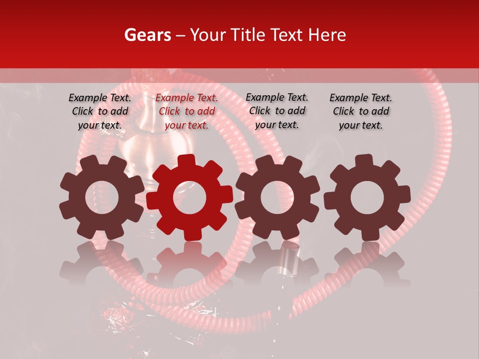 Hookah Black Background PowerPoint Template