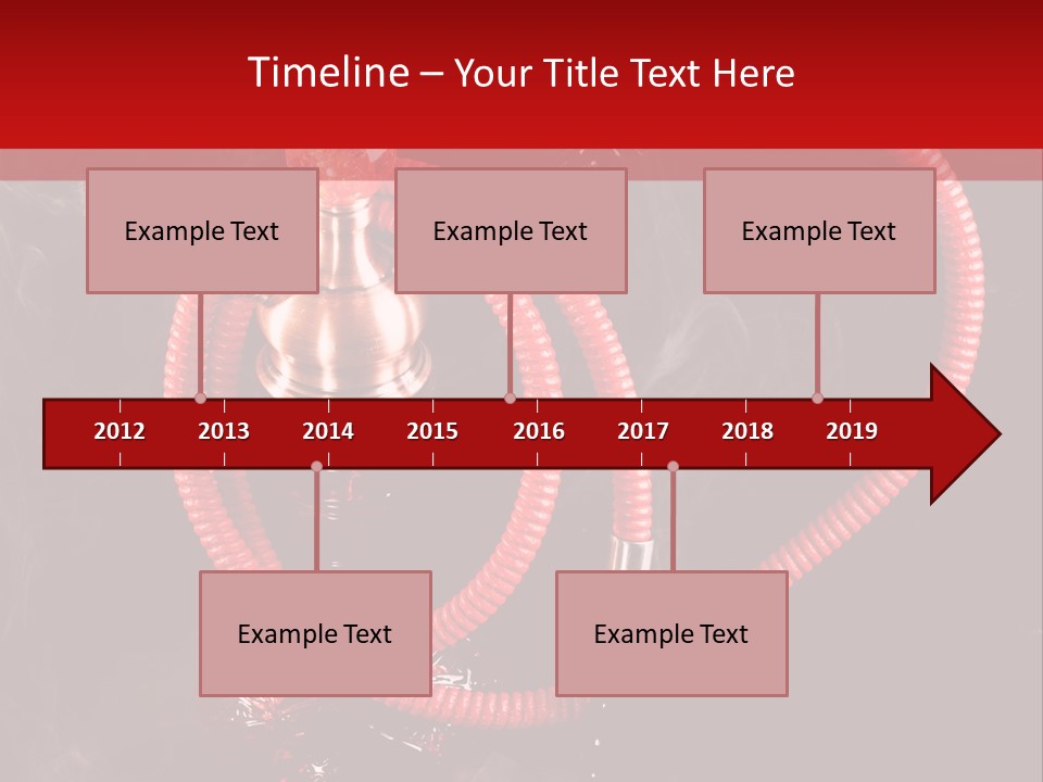 Hookah Black Background PowerPoint Template