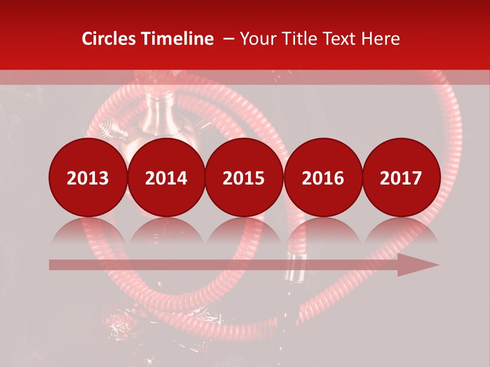 Hookah Black Background PowerPoint Template