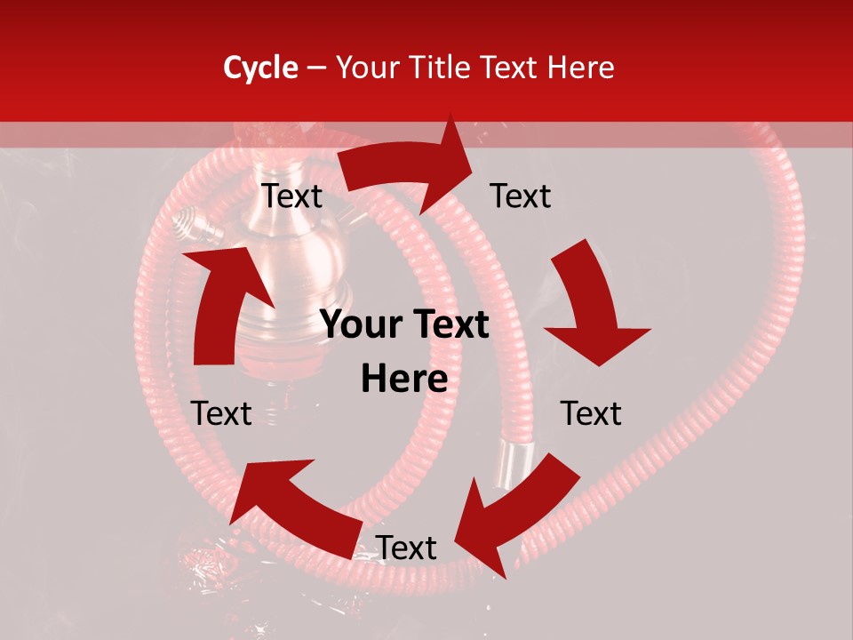 Hookah Black Background PowerPoint Template