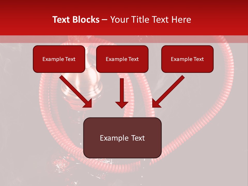 Hookah Black Background PowerPoint Template