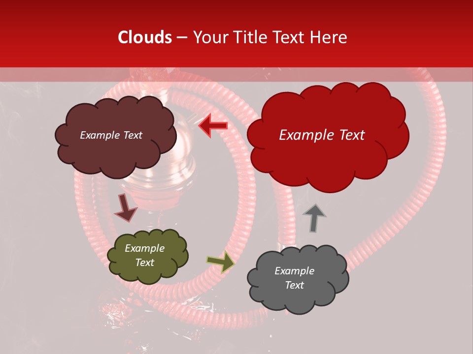 Hookah Black Background PowerPoint Template