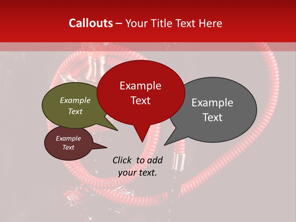 Hookah Black Background PowerPoint Template