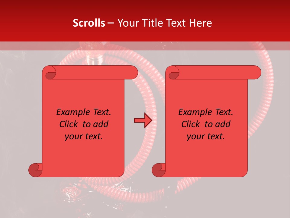 Hookah Black Background PowerPoint Template