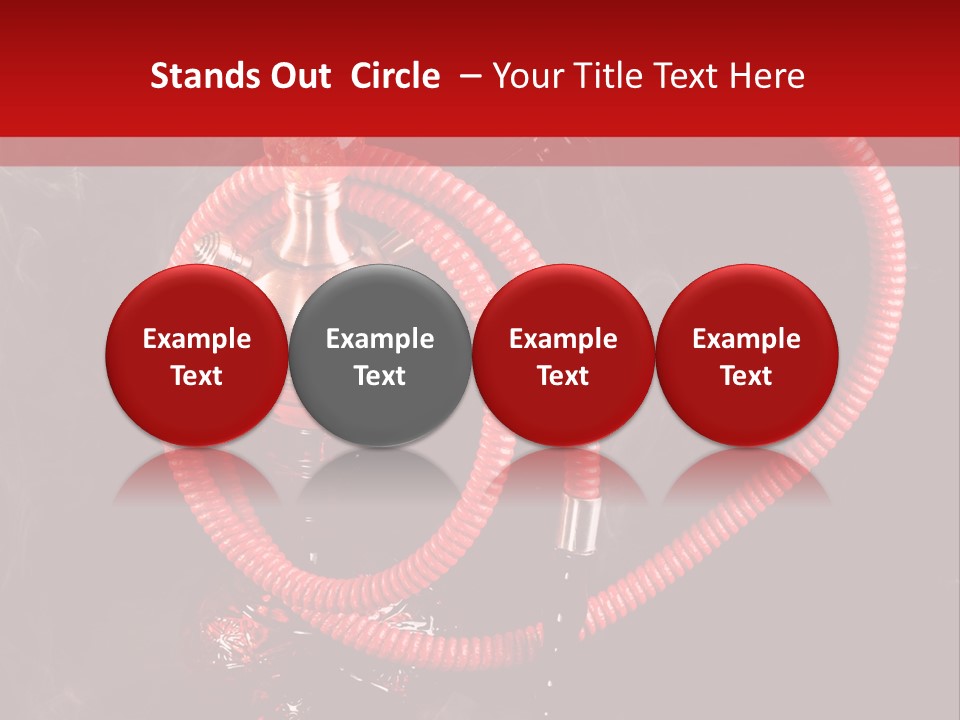 Hookah Black Background PowerPoint Template