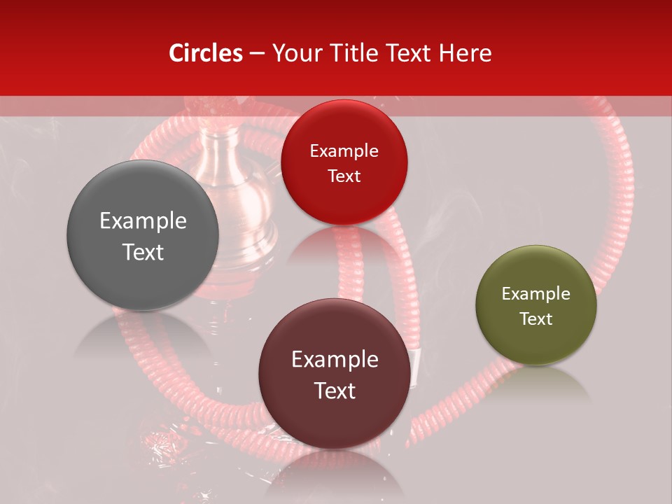 Hookah Black Background PowerPoint Template