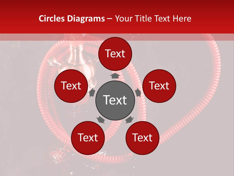 Hookah Black Background PowerPoint Template