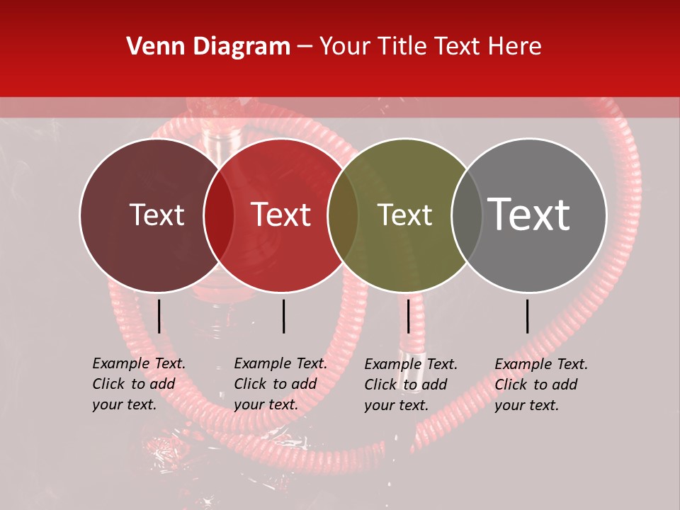 Hookah Black Background PowerPoint Template