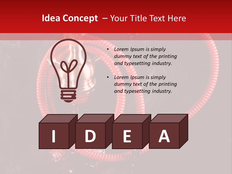 Hookah Black Background PowerPoint Template