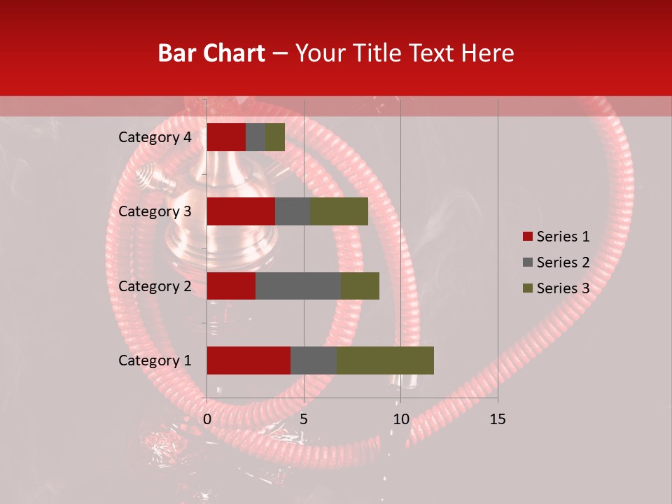 Hookah Black Background PowerPoint Template