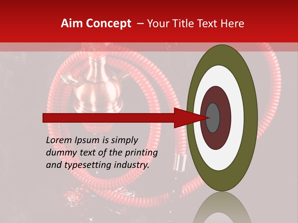 Hookah Black Background PowerPoint Template