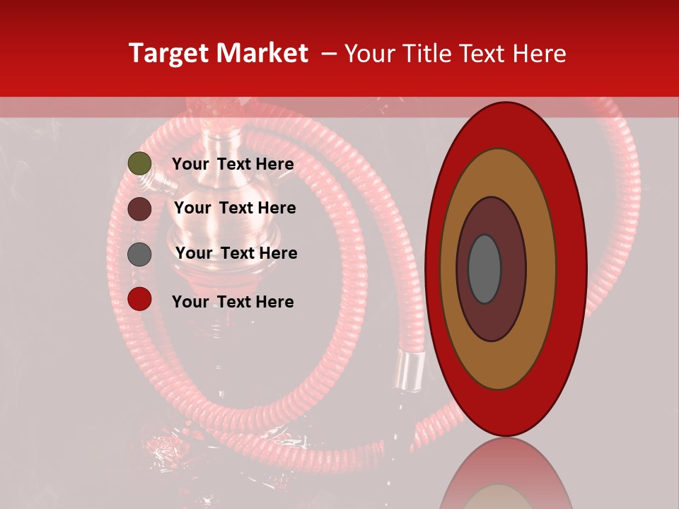 Hookah Black Background PowerPoint Template