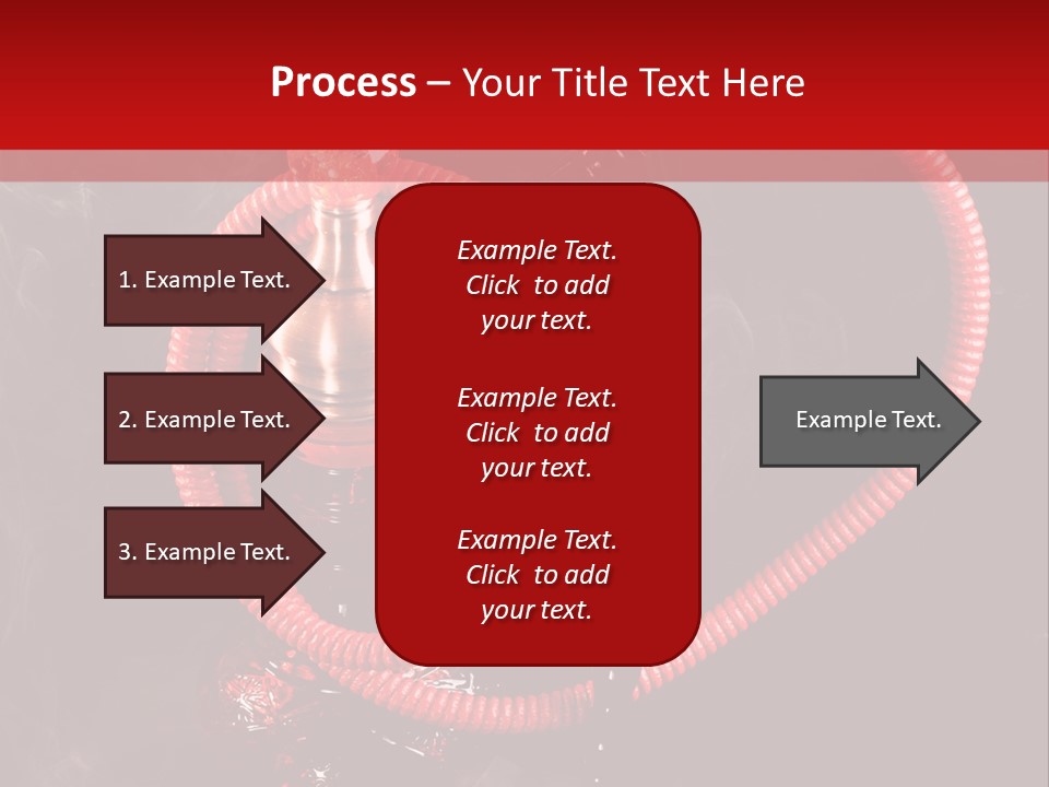 Hookah Black Background PowerPoint Template