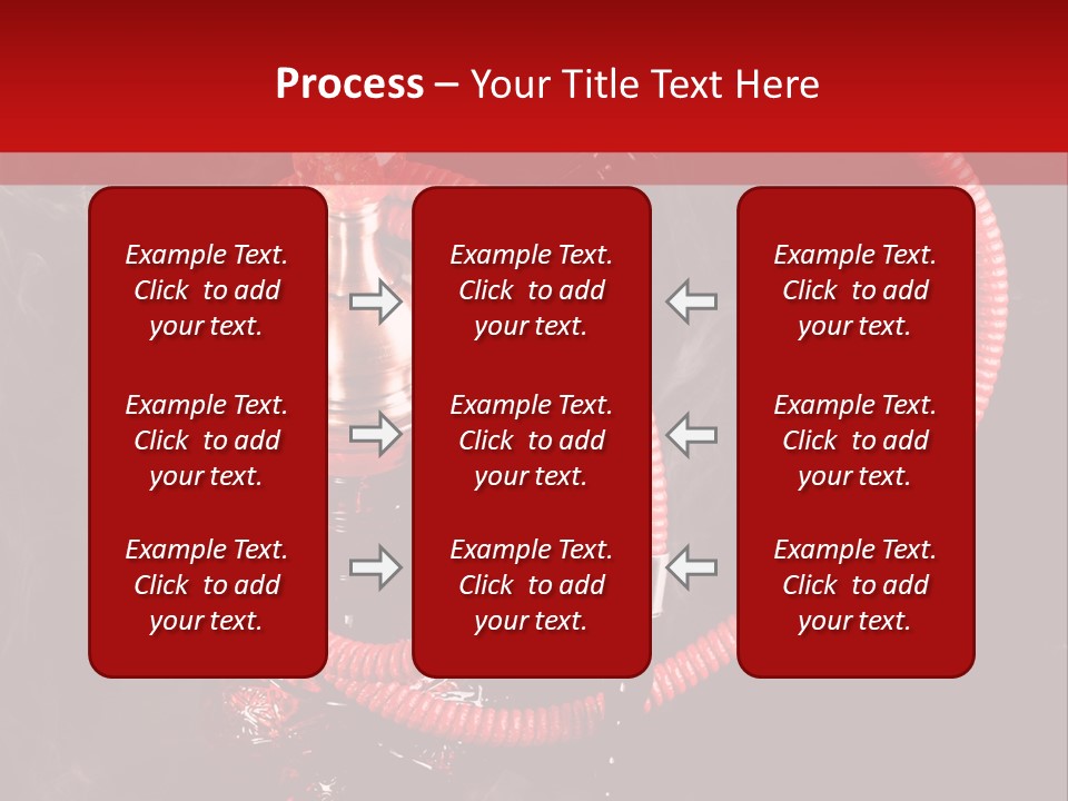 Hookah Black Background PowerPoint Template
