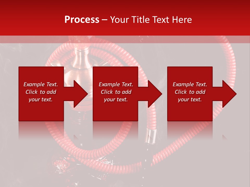 Hookah Black Background PowerPoint Template