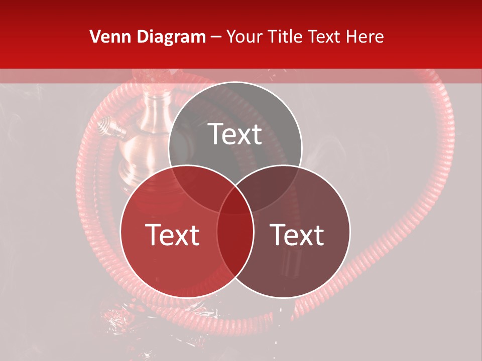 Hookah Black Background PowerPoint Template