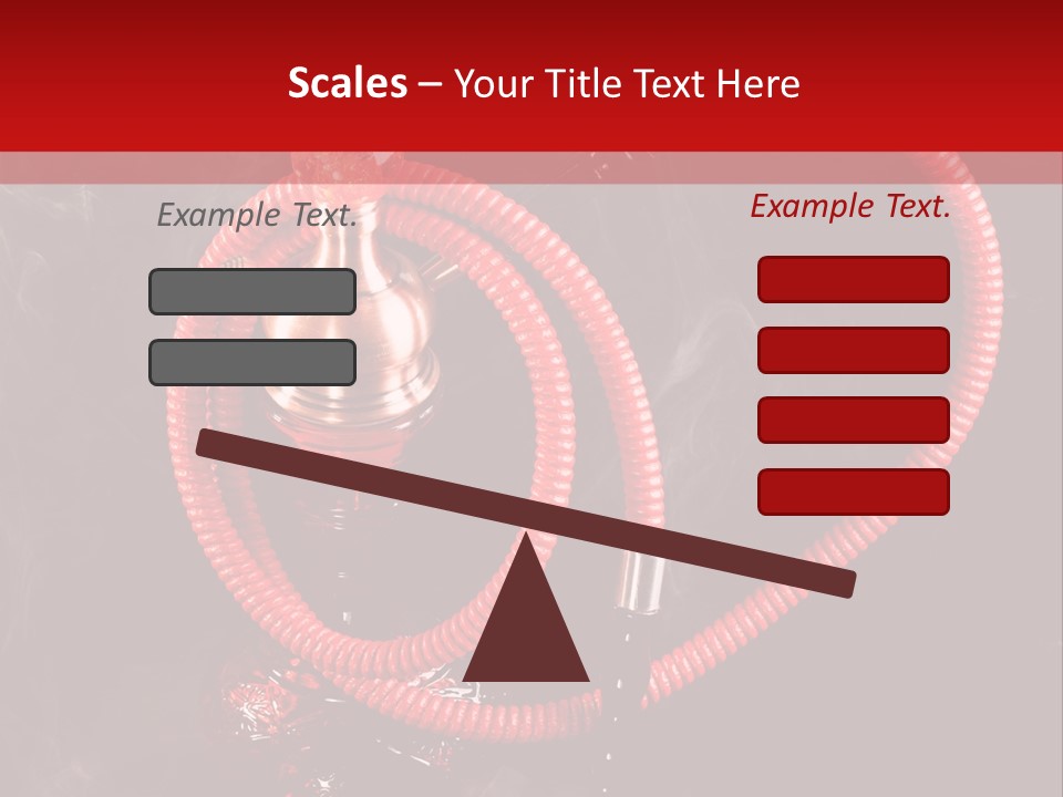 Hookah Black Background PowerPoint Template