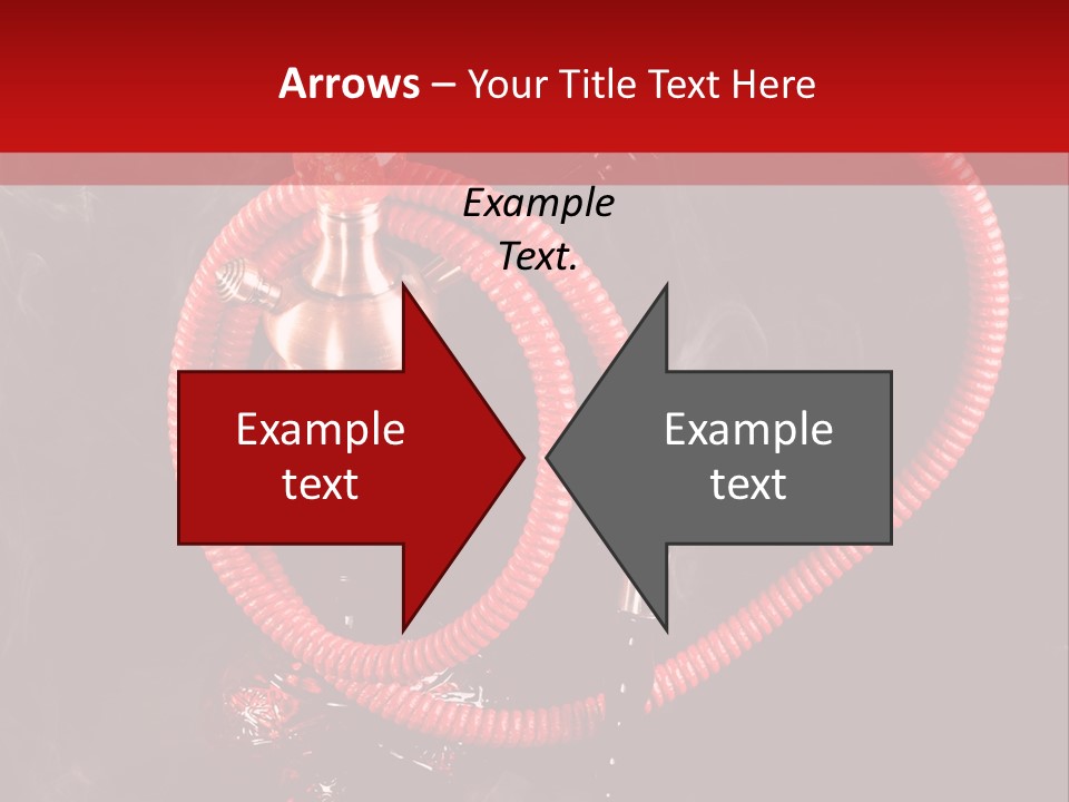 Hookah Black Background PowerPoint Template