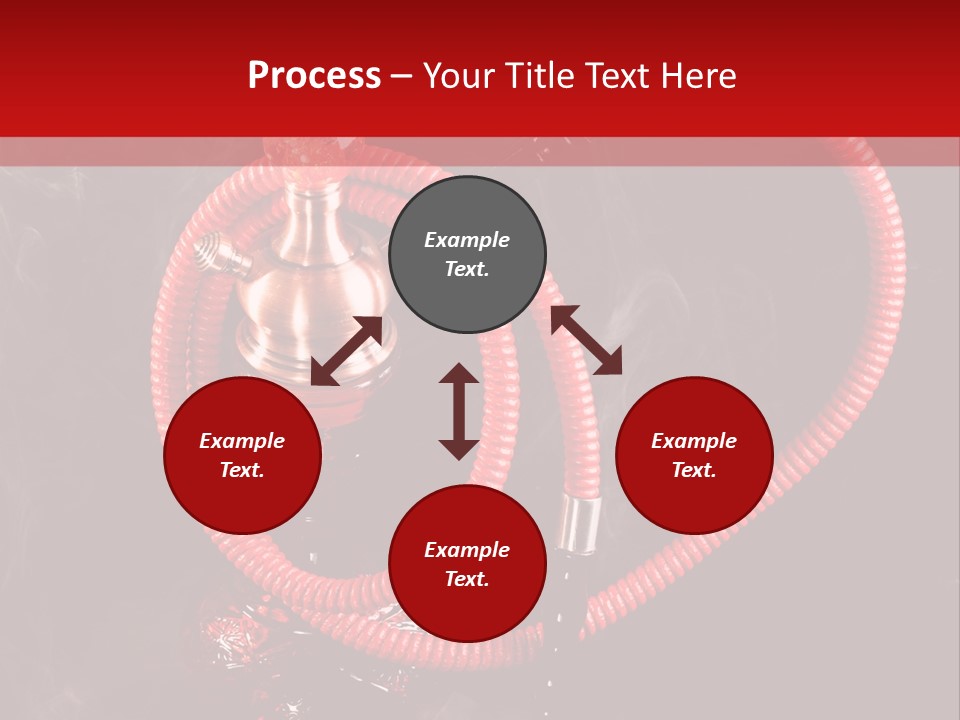 Hookah Black Background PowerPoint Template