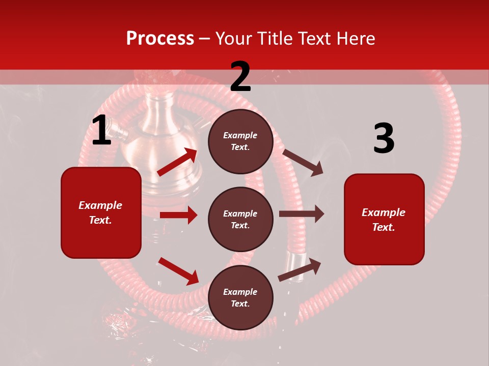 Hookah Black Background PowerPoint Template