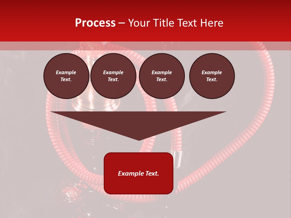 Hookah Black Background PowerPoint Template