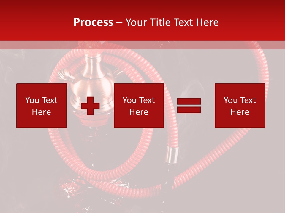 Hookah Black Background PowerPoint Template