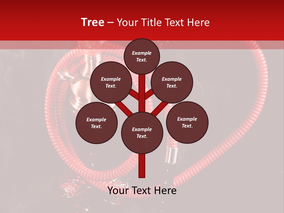 Hookah Black Background PowerPoint Template