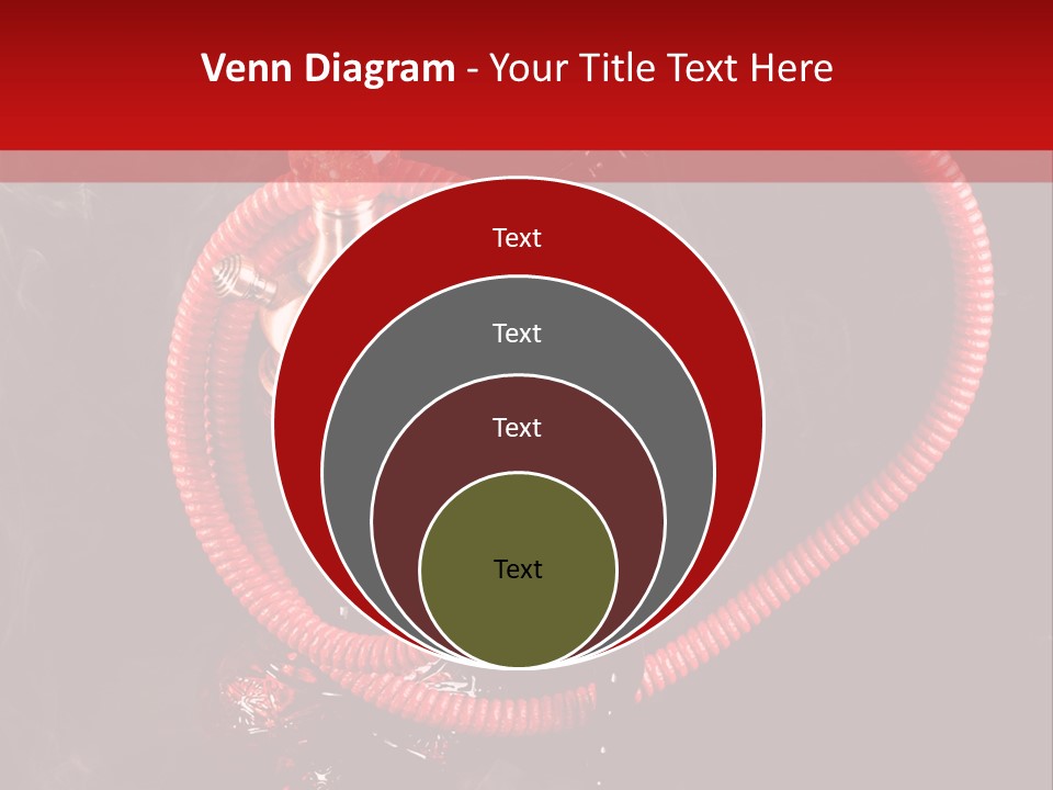 Hookah Black Background PowerPoint Template
