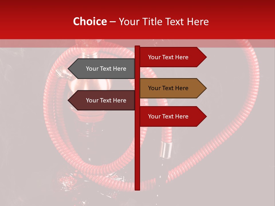 Hookah Black Background PowerPoint Template
